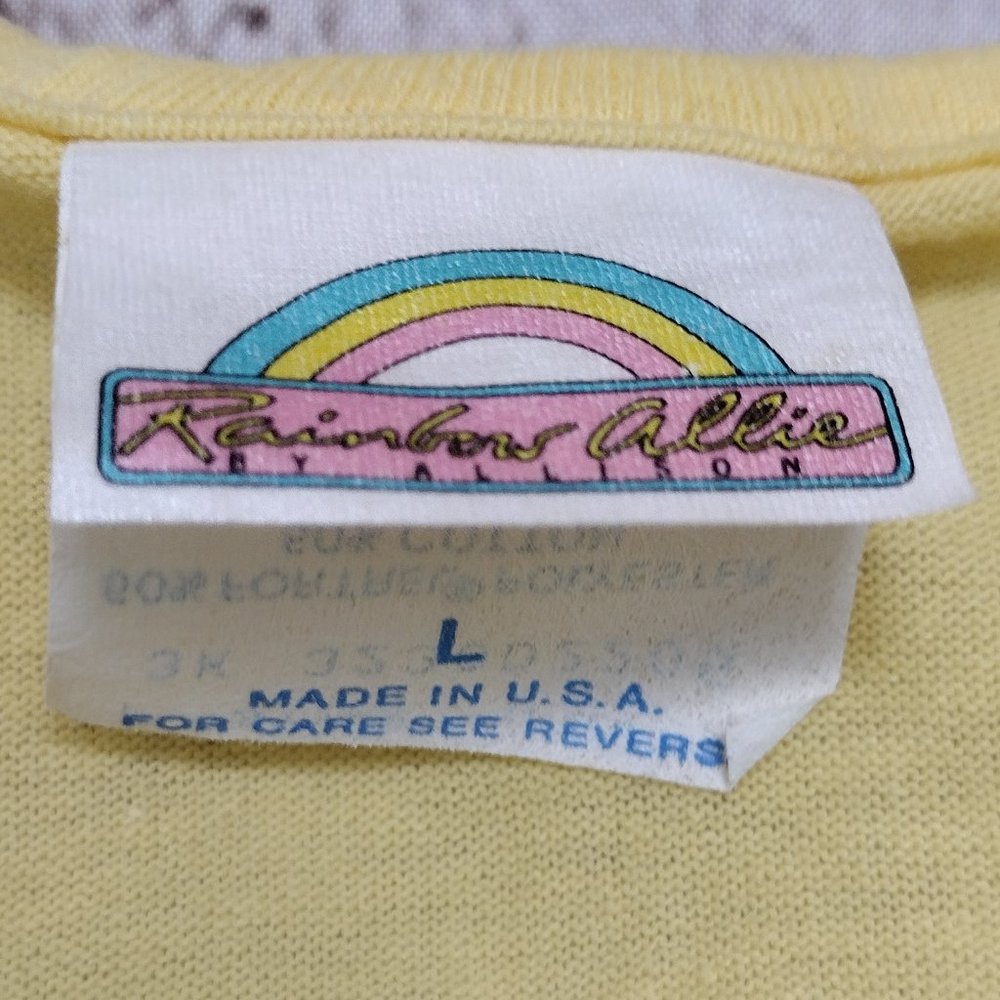 Vintage Yellow Mickey Mouse Life Guard Surfer Racerback Tank Top NEW - Picture 3 of 8